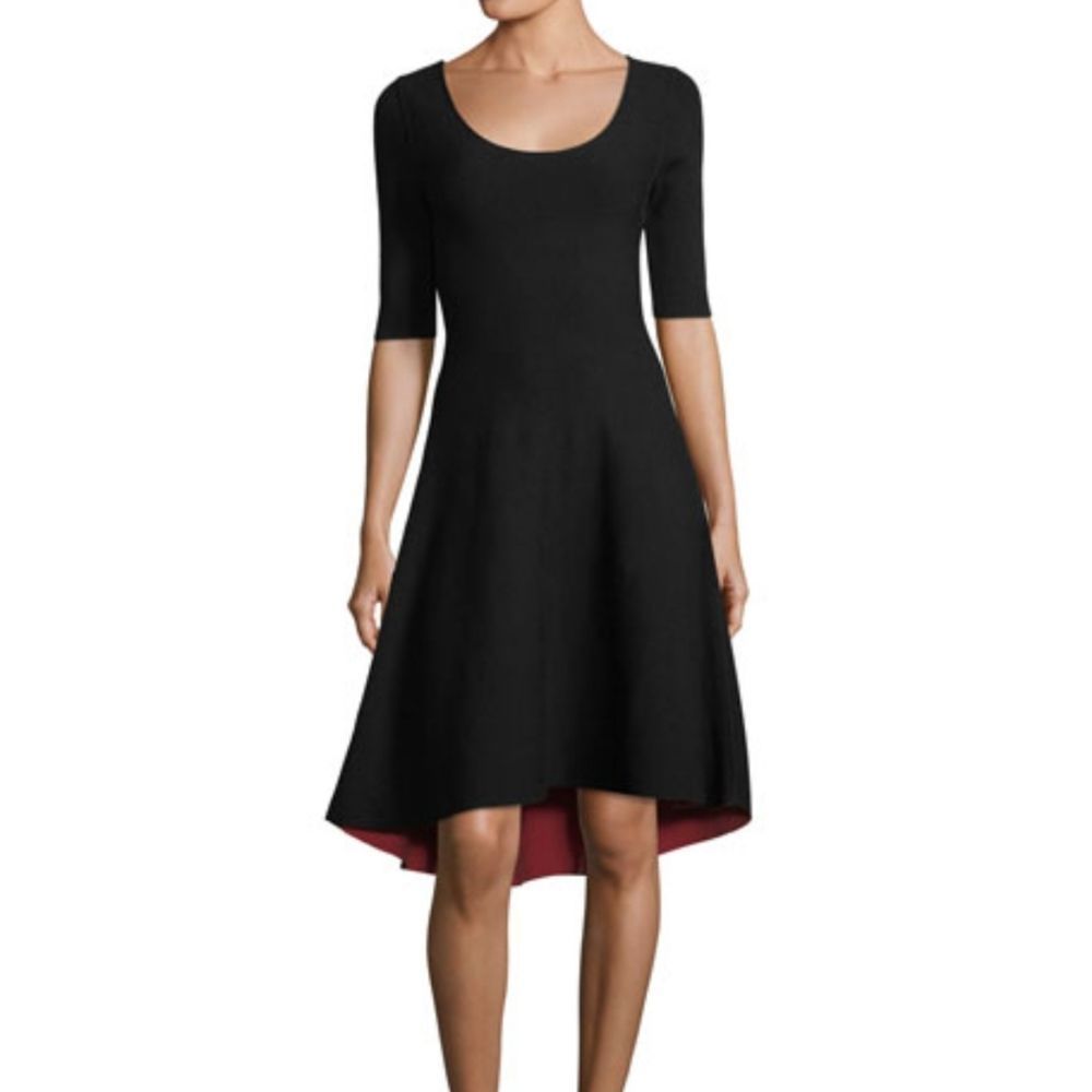 MILLY Scoop Neck Midi Length Dress - Medium